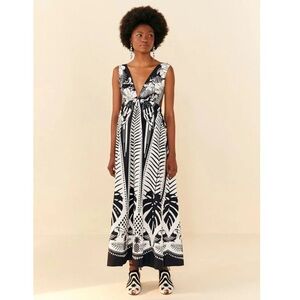 NWT Farm Rio Anthropologie Macaw Elegance Maxi Dress. Size XL